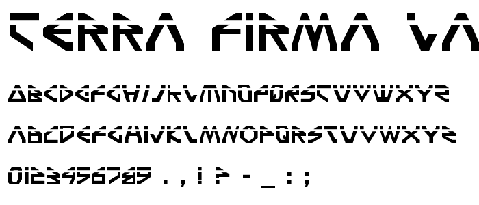 Terra Firma Laser font